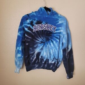 Youth Kids Hershey Tie Dye Hoodie Size 14/16
